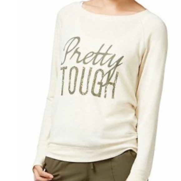 Ideology Tops - Long Sleeve Tee "Pretty Tough" Ideology NWT